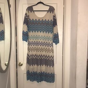 Multicolored lace 3x dress